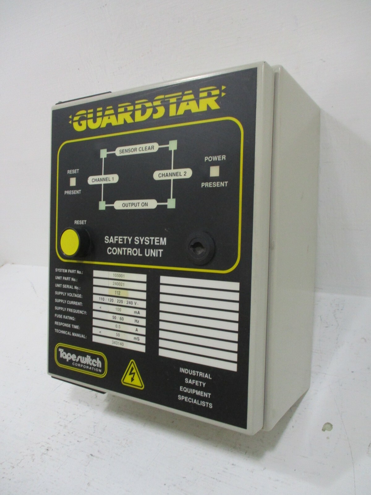 NEW Tapeswitch Guardstar 240021 Safety System Control Unit 105001 110-240V
