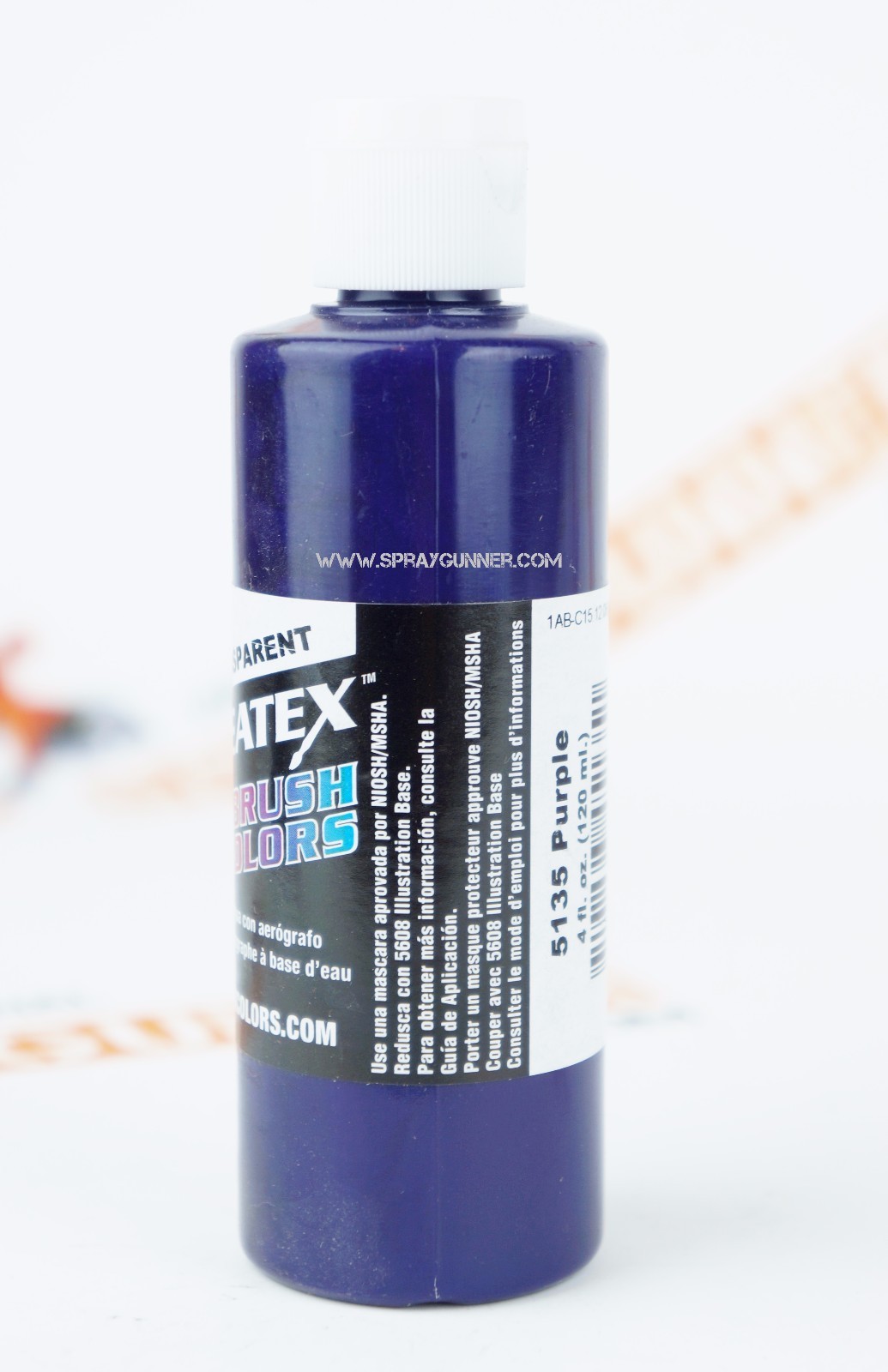 Createx Airbrush Colors 5135 Transparent Purple 4oz. water-based paint