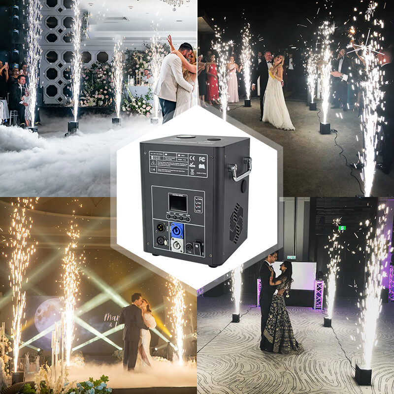 750W Cold Spark Machine Indoor Firework Machine DMX DJ Stage Effect