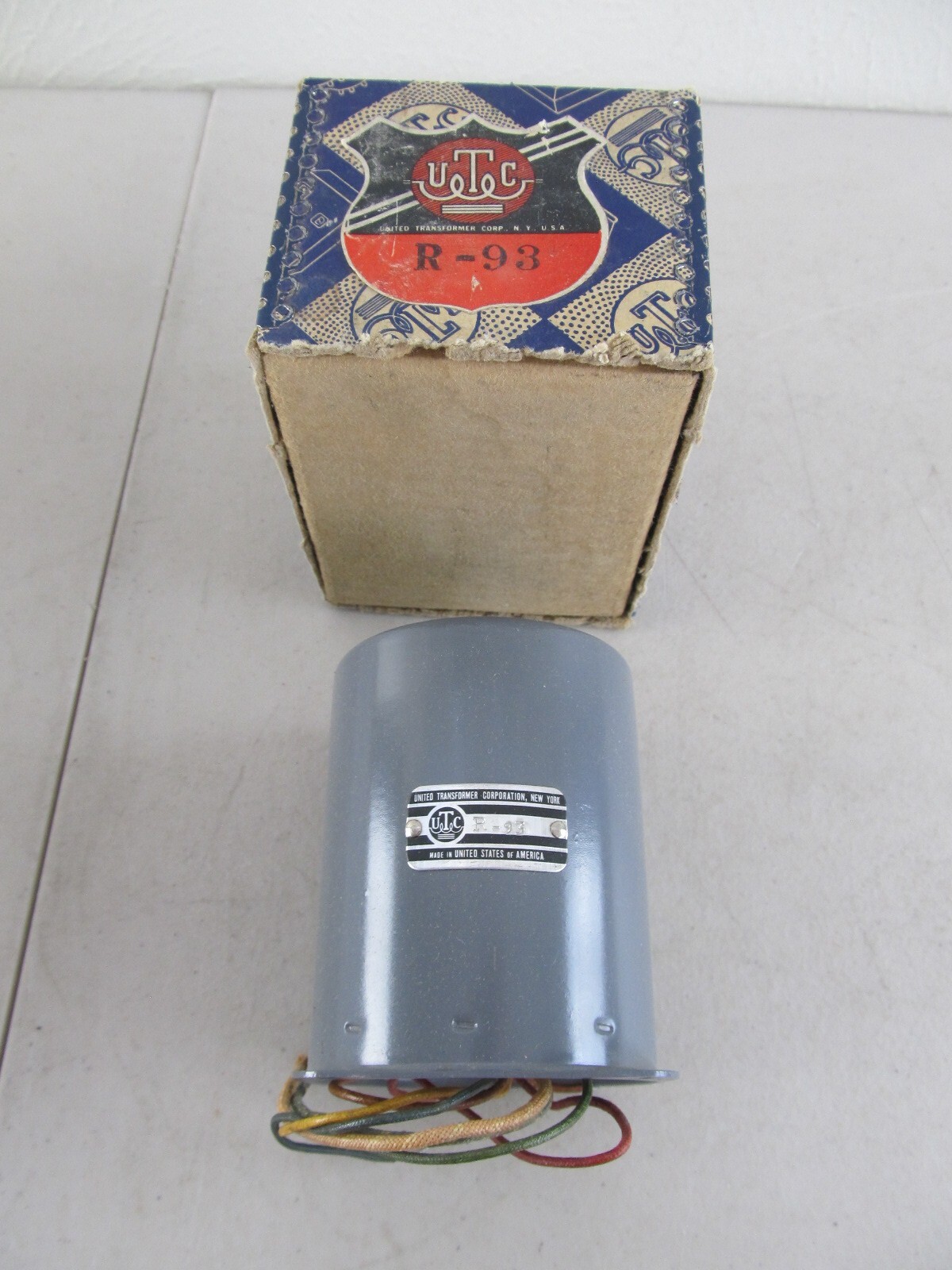 Vintage UTC R-93 Vertical Output Transformer New in Box, Vintage
