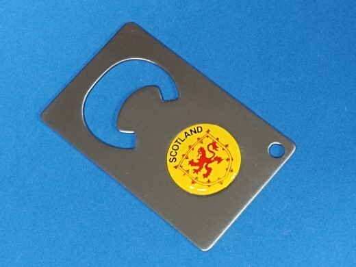 SCOTLAND LION FLAG CREDIT CARD BOTTLE OPENER #163