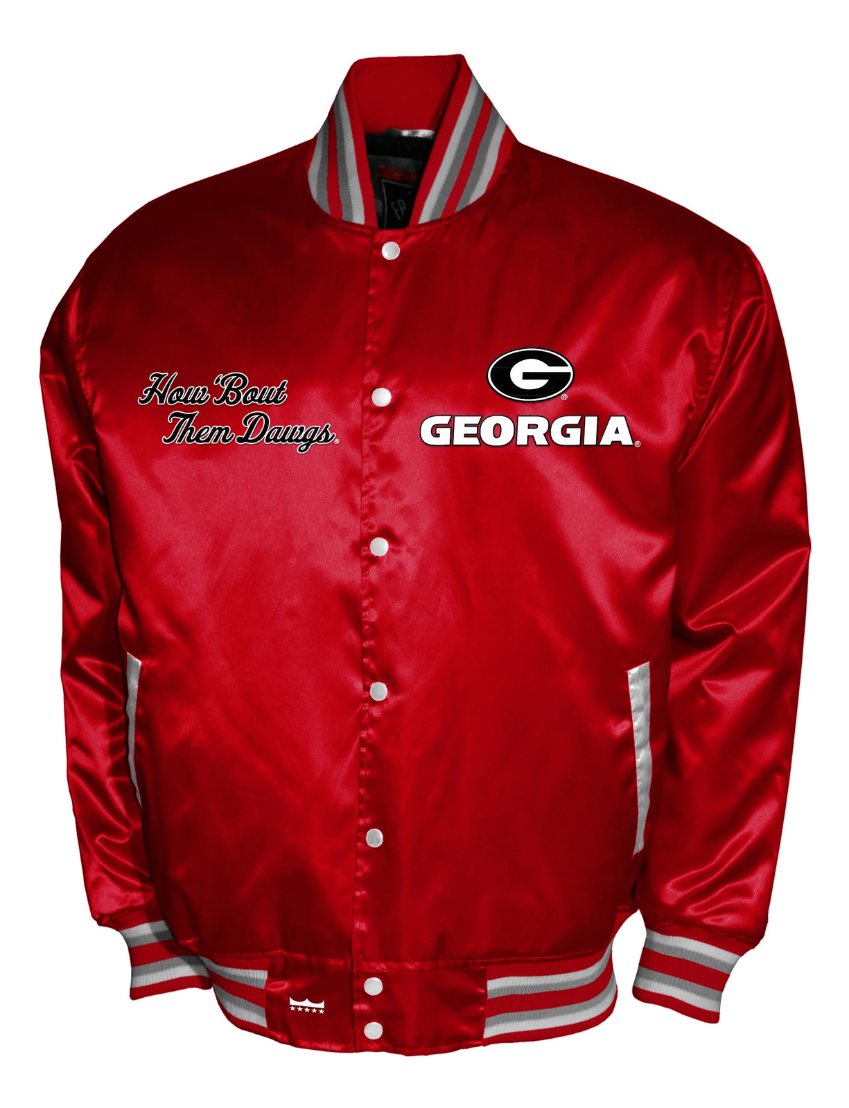 Georgia Bulldogs Franchise Club Satin Full-Snap Jacket - Red