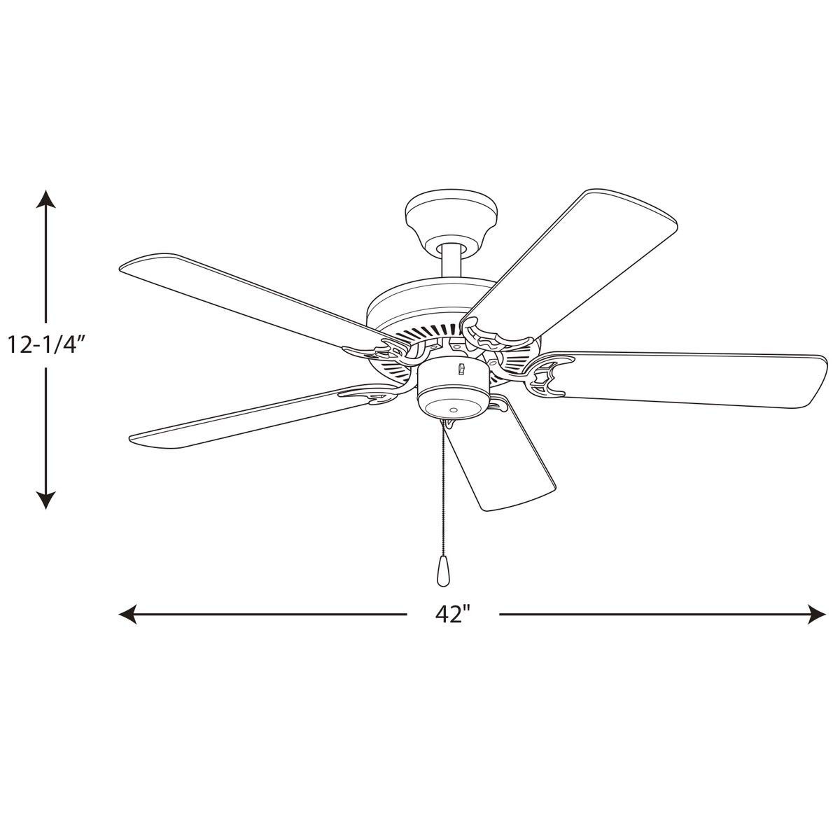 AirPro Collection Builder 42'' 5-Blade Ceiling Fan