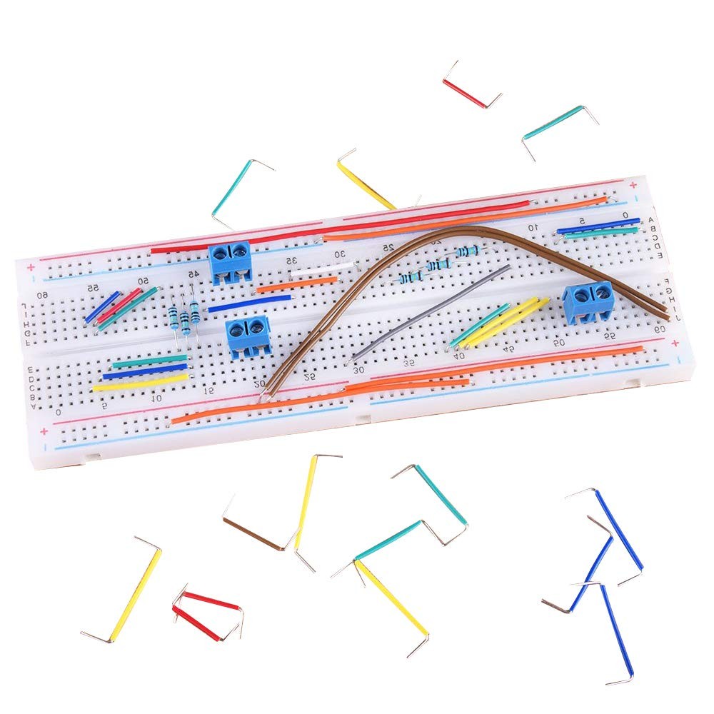840-Piece Breadboard Jumper Wire Kit - 14 Assorted Lengths for Prototyping