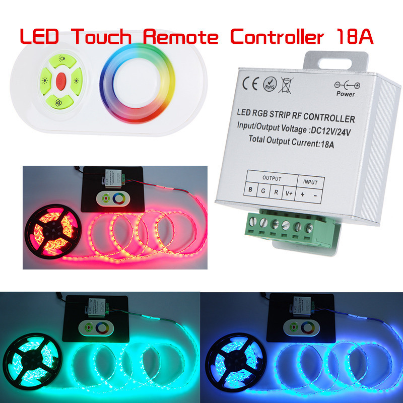 LED RF Touch Panel Wireless Remote Controller For 5050 2835 RGB Led Strip Light