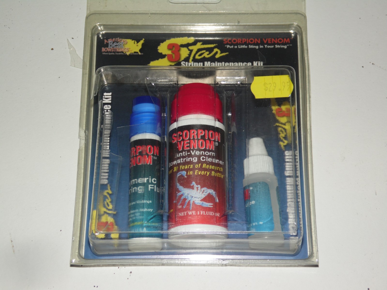 3 Star String Maintenance Kit Scorpion Venom NOS Sealed Package