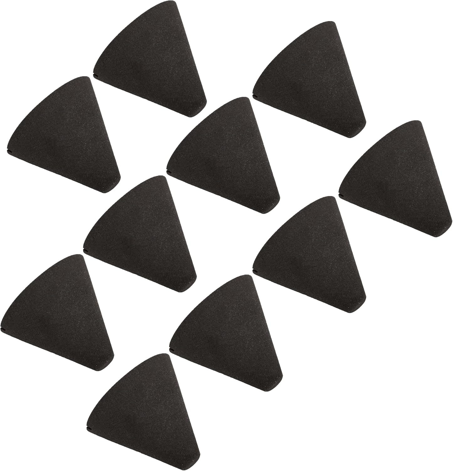 1.38" X 1.46" Electronic Drum Piezo Trigger Foam Cone for DIY Black Pack of 10