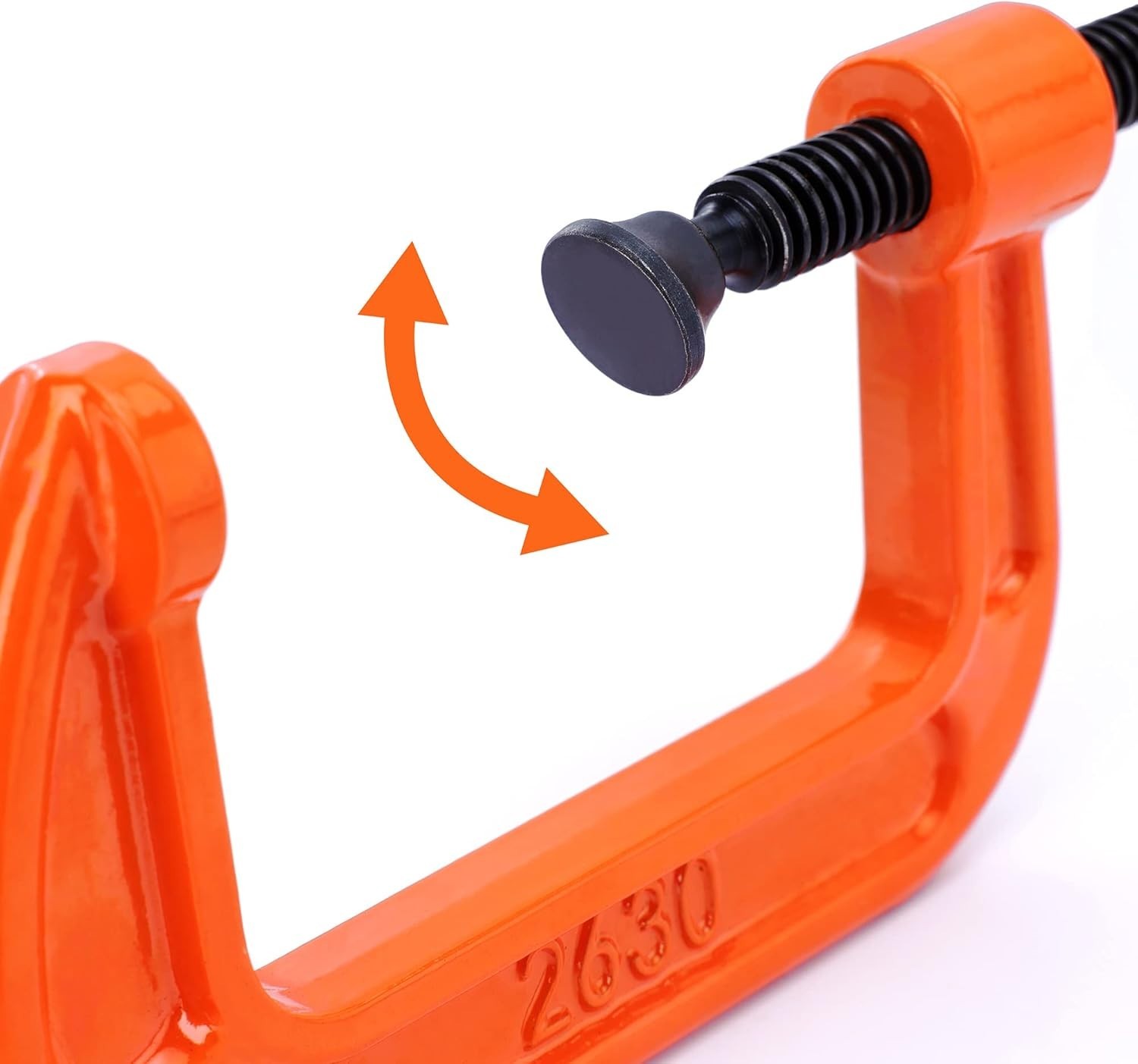 Versatile 3-Piece Malleable Iron Clamp Set - Comfort Handle & Rust-Free Design