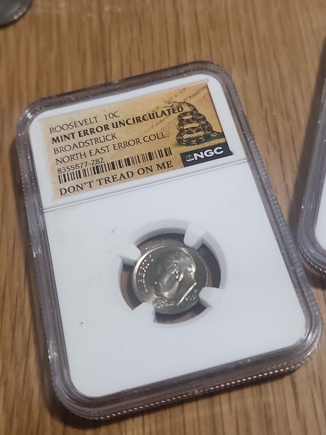 2005-P Roosevelt Dime with Mint Error Uncirculated