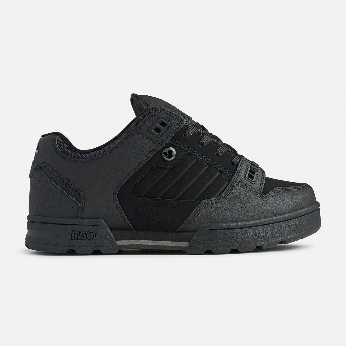 DVS Men's Militia Snow Skate Shoe, Black/Black/Charcoal-12M, Black/Black/Charcoa