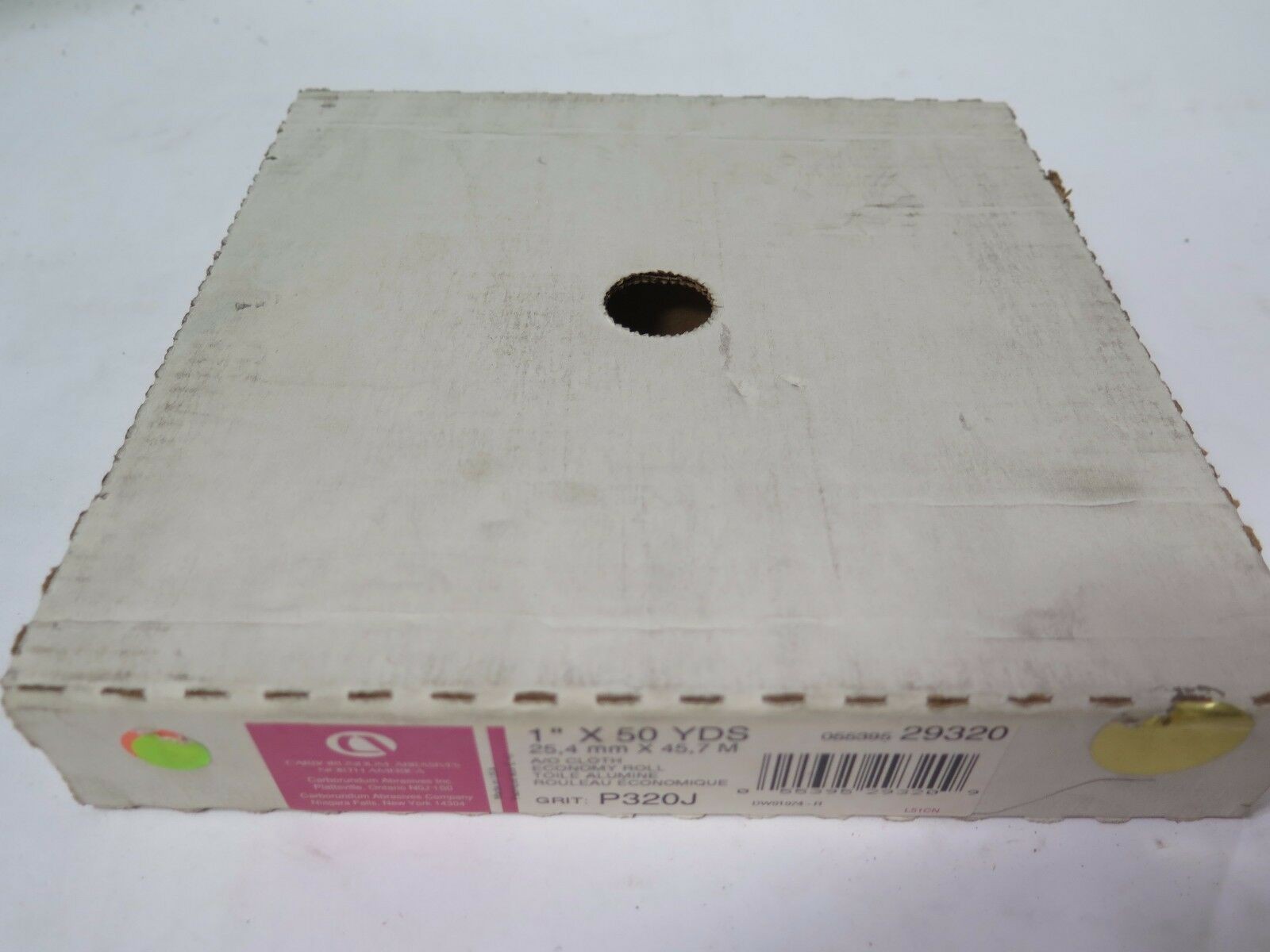 Carborundum 1" x 50 Yds A/O Cloth Economy 1 Roll Pn 29320 Grit P320J Brand New
