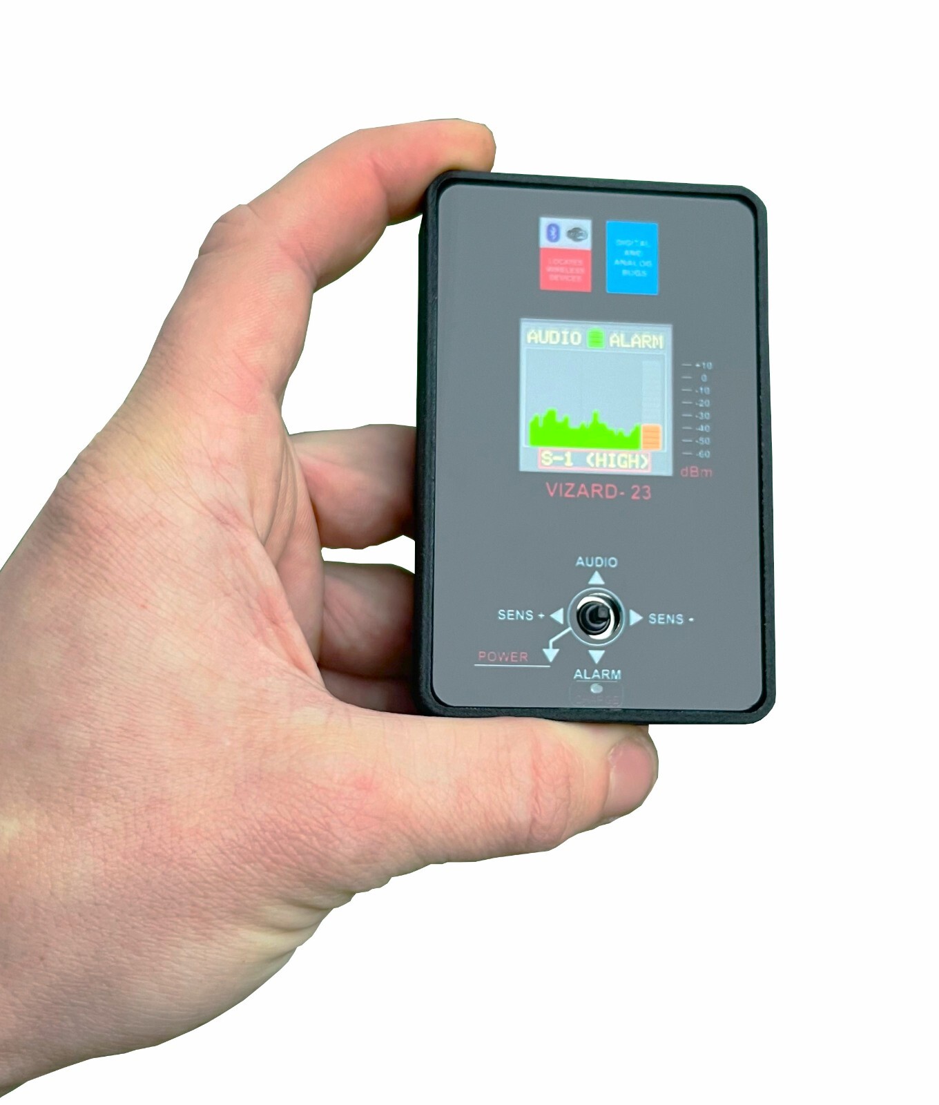 anti-spy signal bug rf detector VIZARD-23, professional spy bug detector