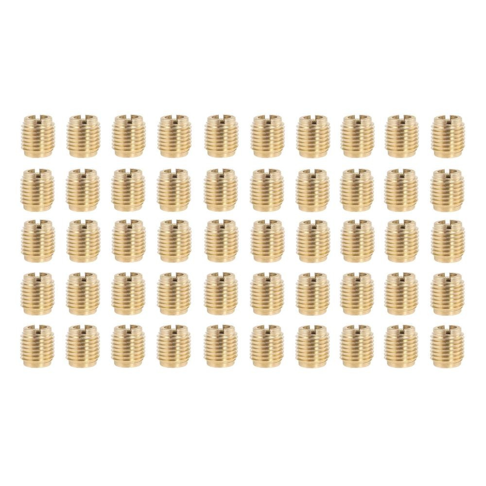 Taytools Self-Tapping Solid Brass Knife 1/4"-20 Threaded Inserts 50-Pack