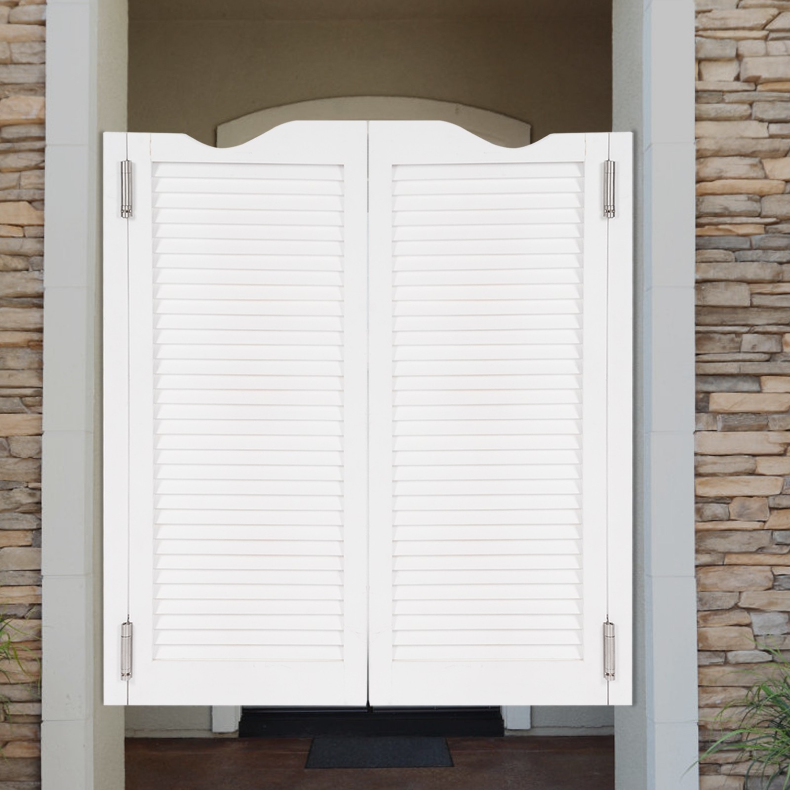 Countryside  Double Half Door Double-hinged Caf?? Door With Hinges