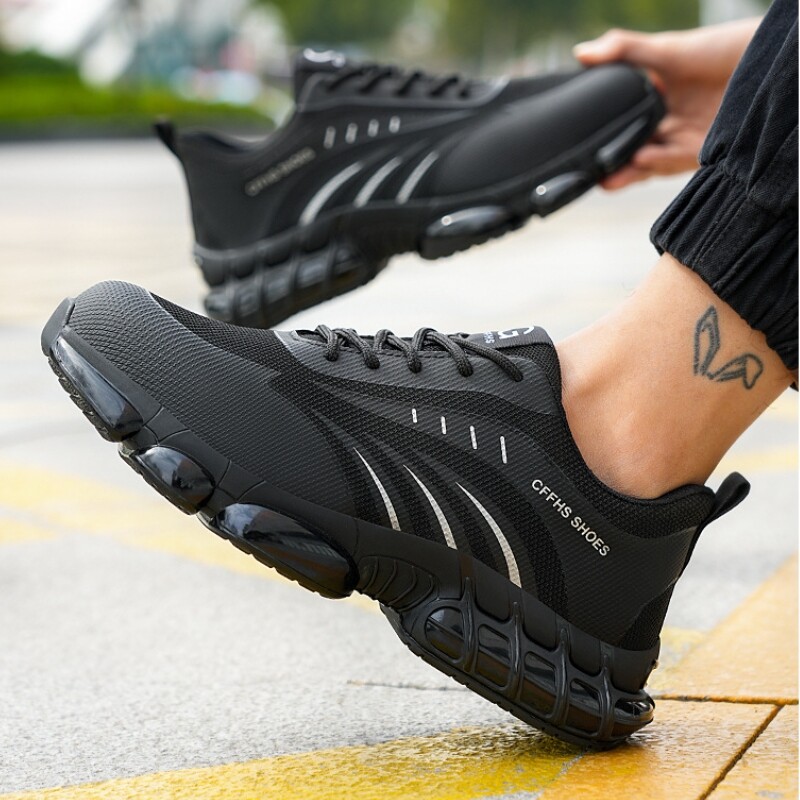 Indestructible Mens Work Shoes Steel Toe Shoes Lightweight Sneakers Safety Boots