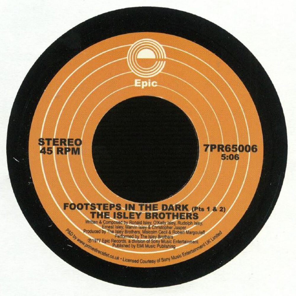 The Isley Brothers - Footsteps In The Dark (Part 1 & 2) / Between The Sheets (7"