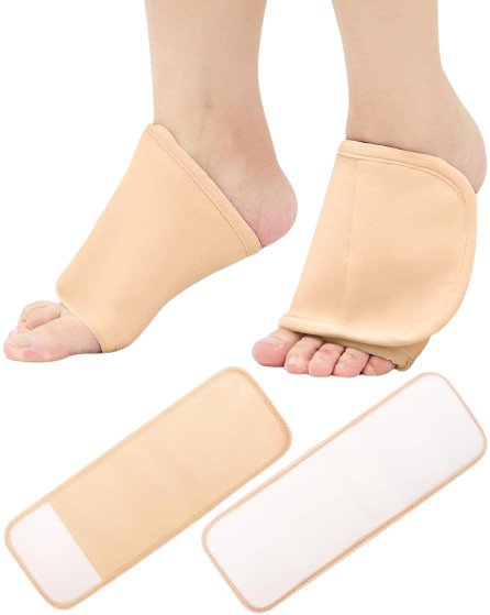2Pcs Castor Oil Pack Wrap for Feet, Reusable Castor Oil Compress Foot Wrap with