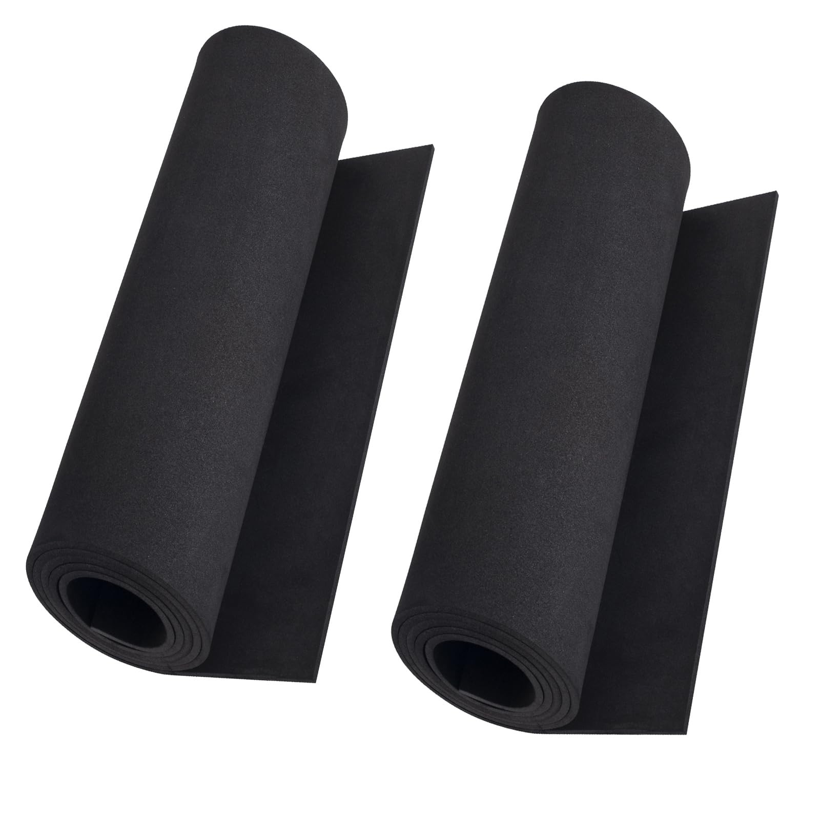 2-Pack Black Eva Foam Sheets roll, Premium eva Thickness-3mm, 2PCS:Black