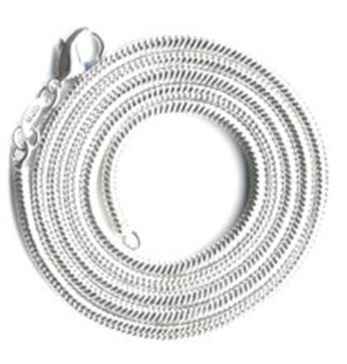 New 2mm Sterling Silver Plated Round Snake Necklace Lobster Claw Pick 20", 24"