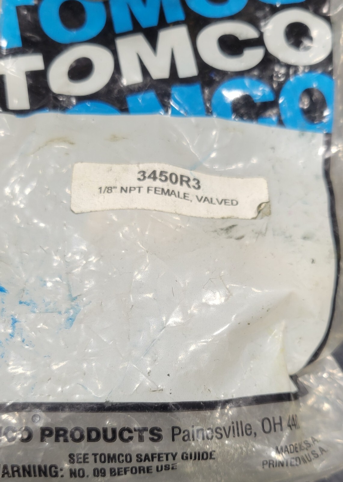 NEW  -  TOMCO INC 3450R3 - High Flow - Double Shut-off Quick Disconnect Coupling