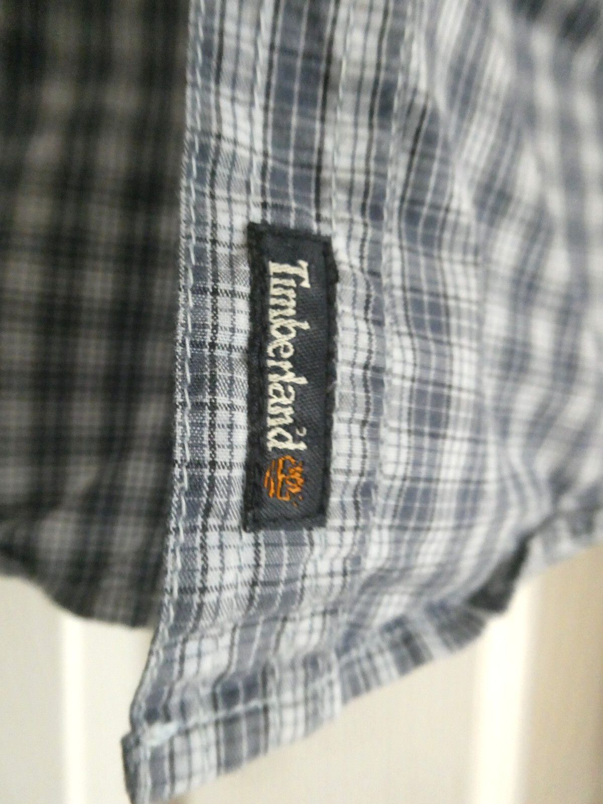 preowned boys timberland shirt blue check 3 months great shirt
