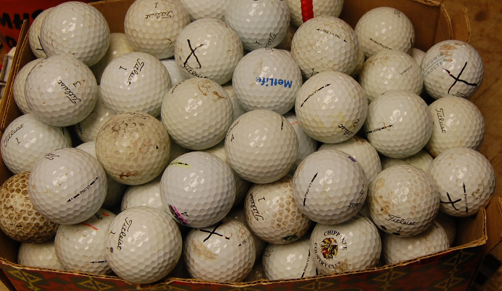 Practice golf at home stay safe 100 ProV1 range balls with free shipping