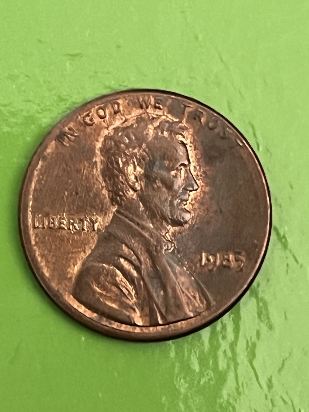 1984 Lincoln Penny, No Mint Mark