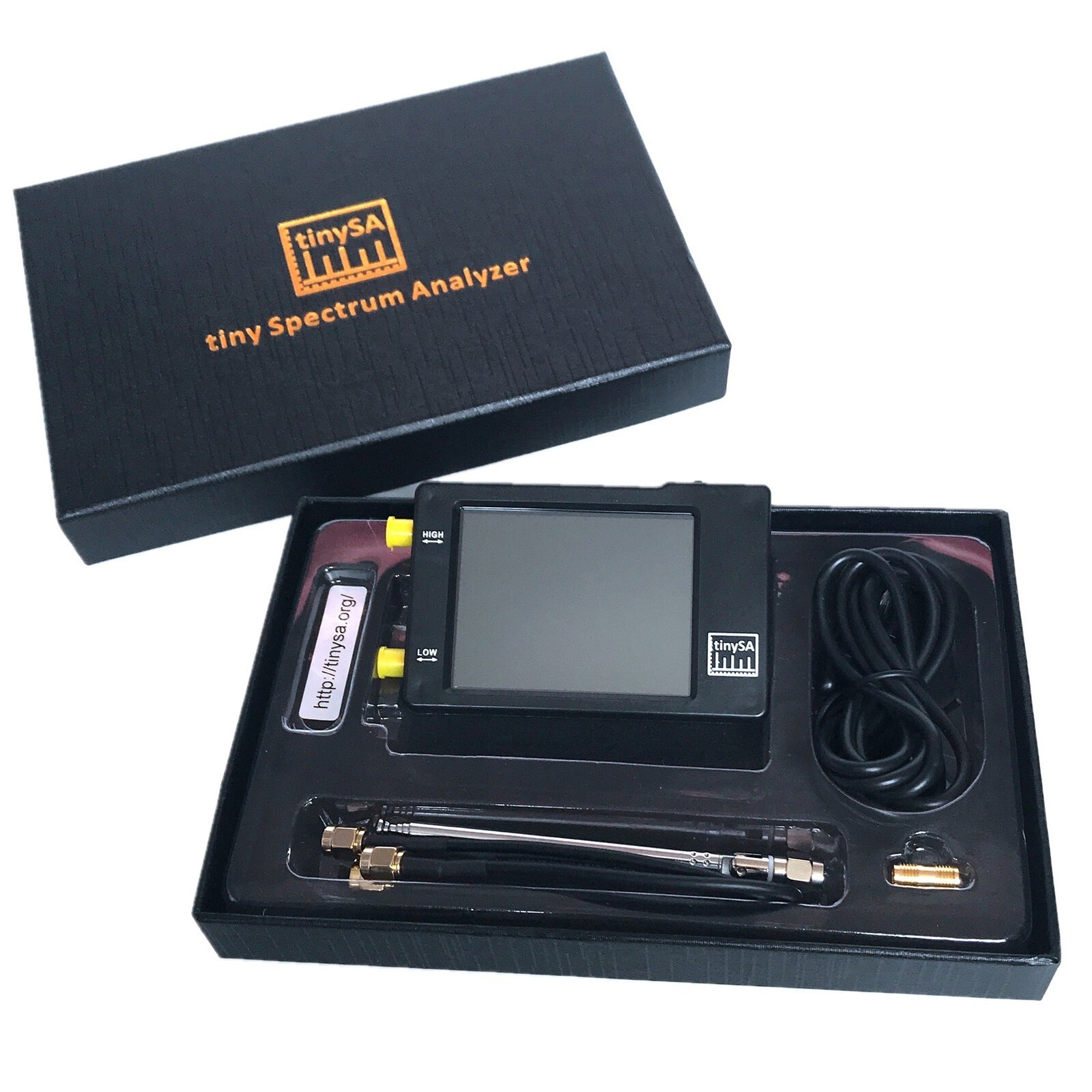 Handheld Tiny Spectrum Analyzer tinysa 2,8" LCD 100khz-960mhz Touch Control Kit