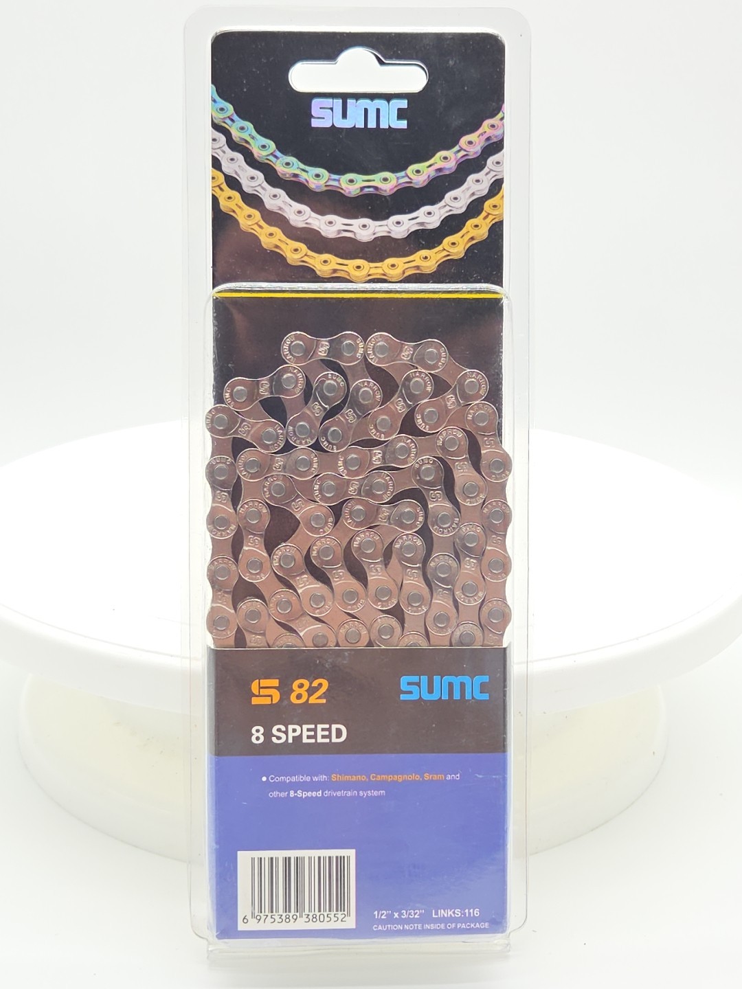 SUMC S82 Bicycle Chains 8 Speed 116 Link MTB Road Bike Chains
