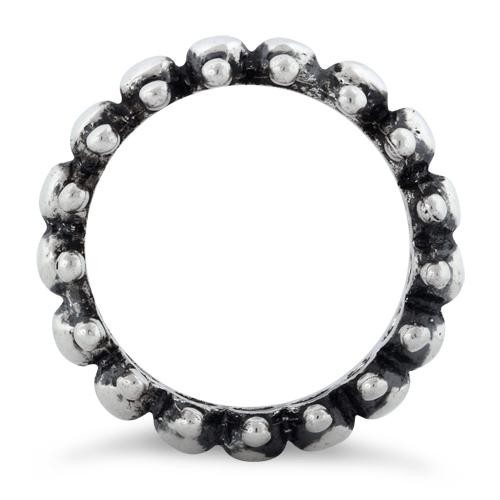 925 Sterling Silver Backbone Eternity Ring