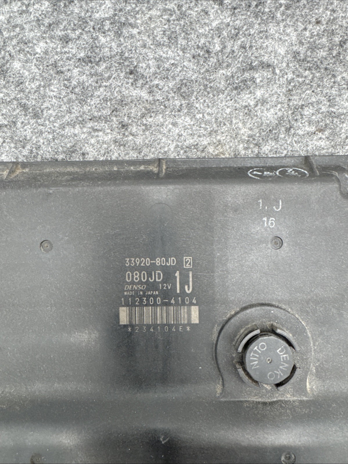2007 Suzuki SX4 ECM ECU Computer Engine Control Module 33920-80JD