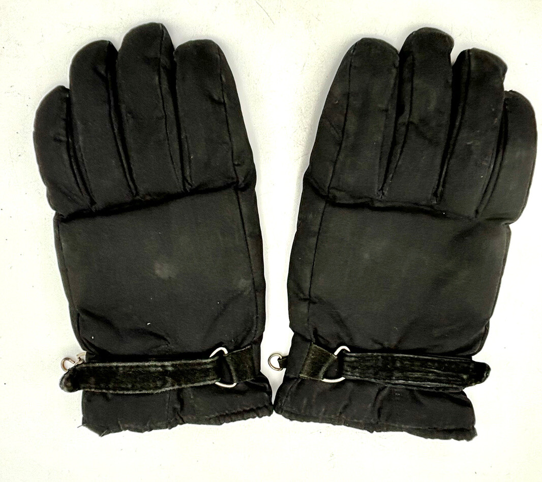 Thinsulate Gloves L/XL Poly Cotton Shell Leather Cowhide Black
