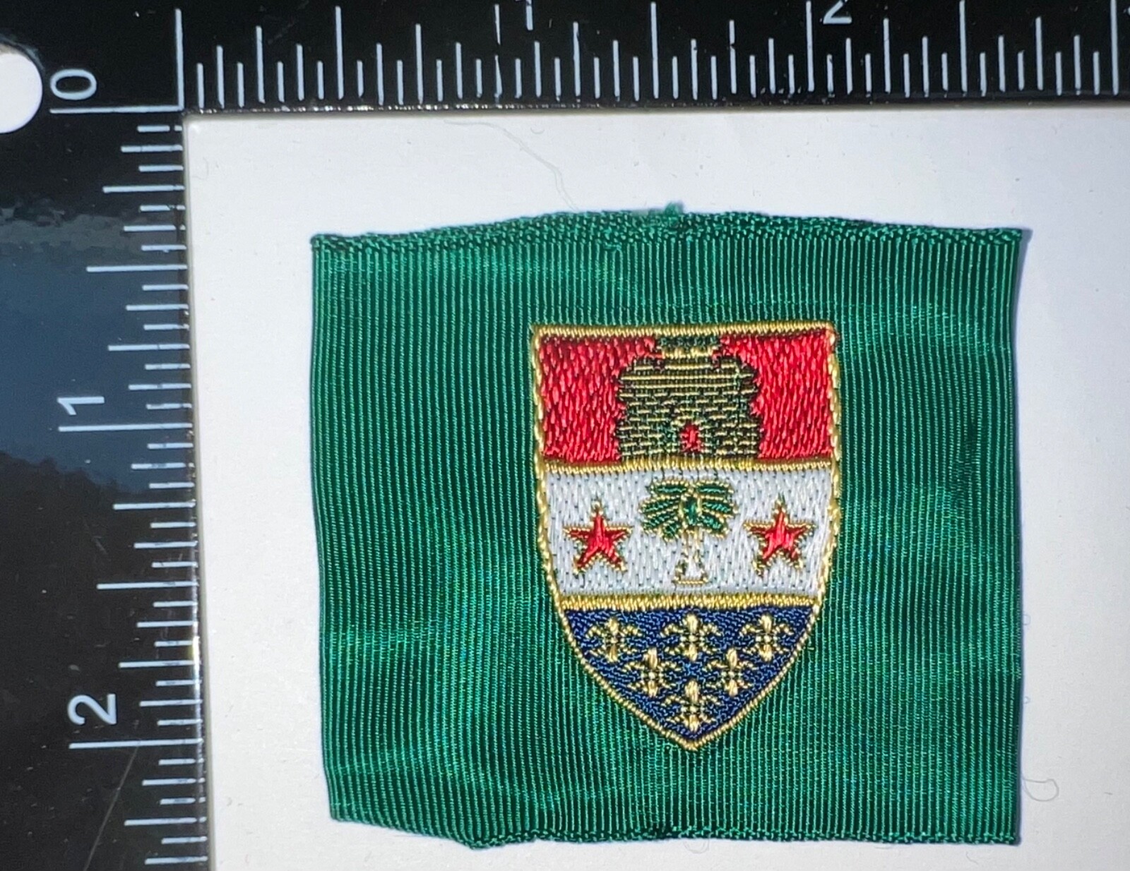Cold War US Army 10th Infantry Bn German Made DI Leadership Loop Patch