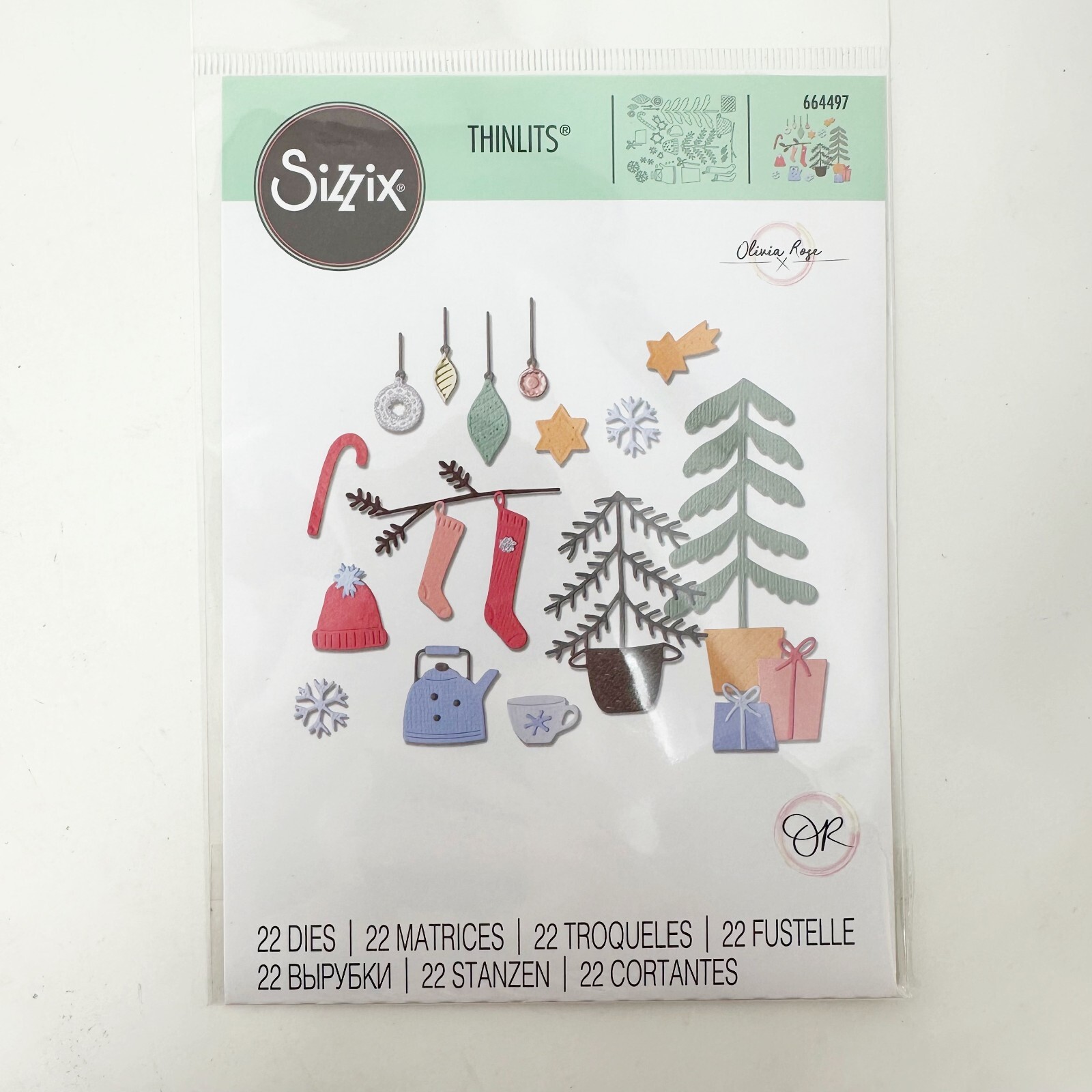 Sizzix Christmas Thinlits Gingerbread House Penguins Cutting Dies NEW