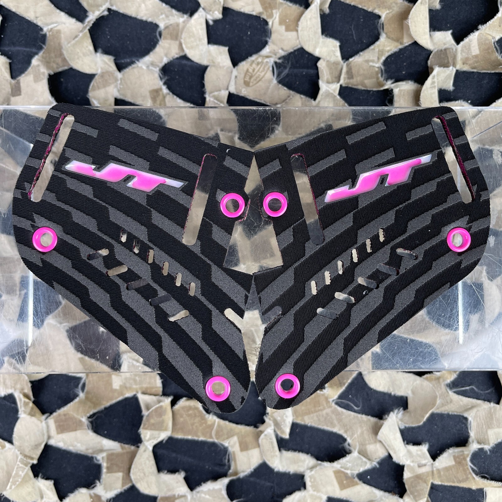 NEW JT Proflex Inline Earset w/ Thumb Screws - Hot Pink