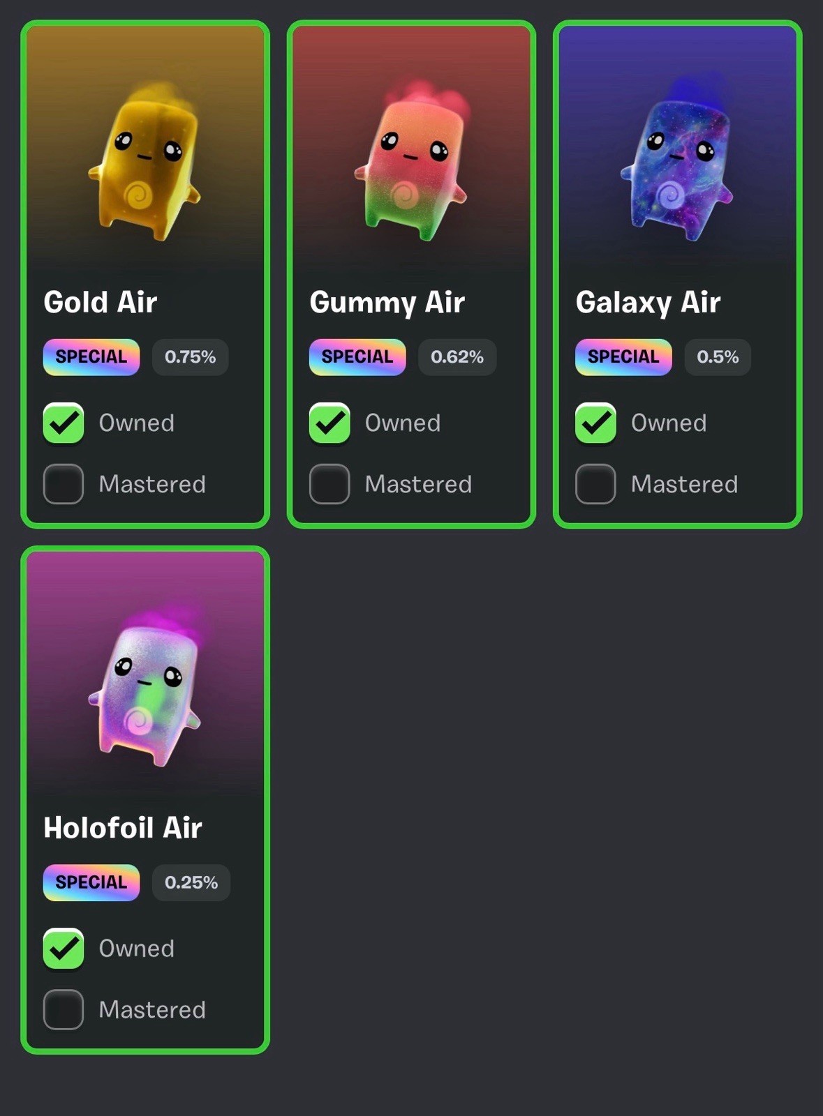 FN ALL Of The New Special Air Sprites! Very Rare And Is High Demand!