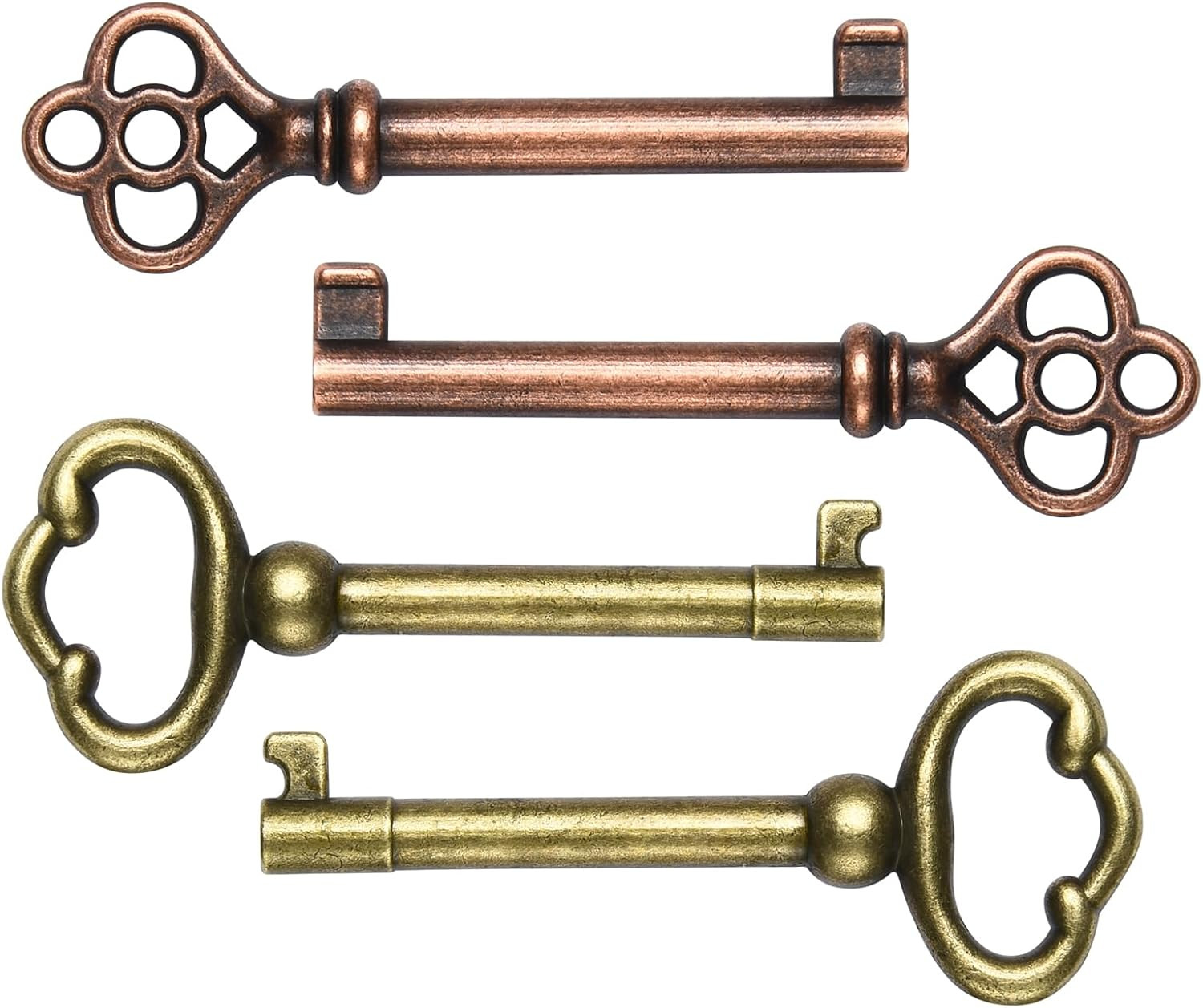 Hollow Barrel Skeleton Key KY-2AB and KY-3AB, Antique Decorative Keys for Classi