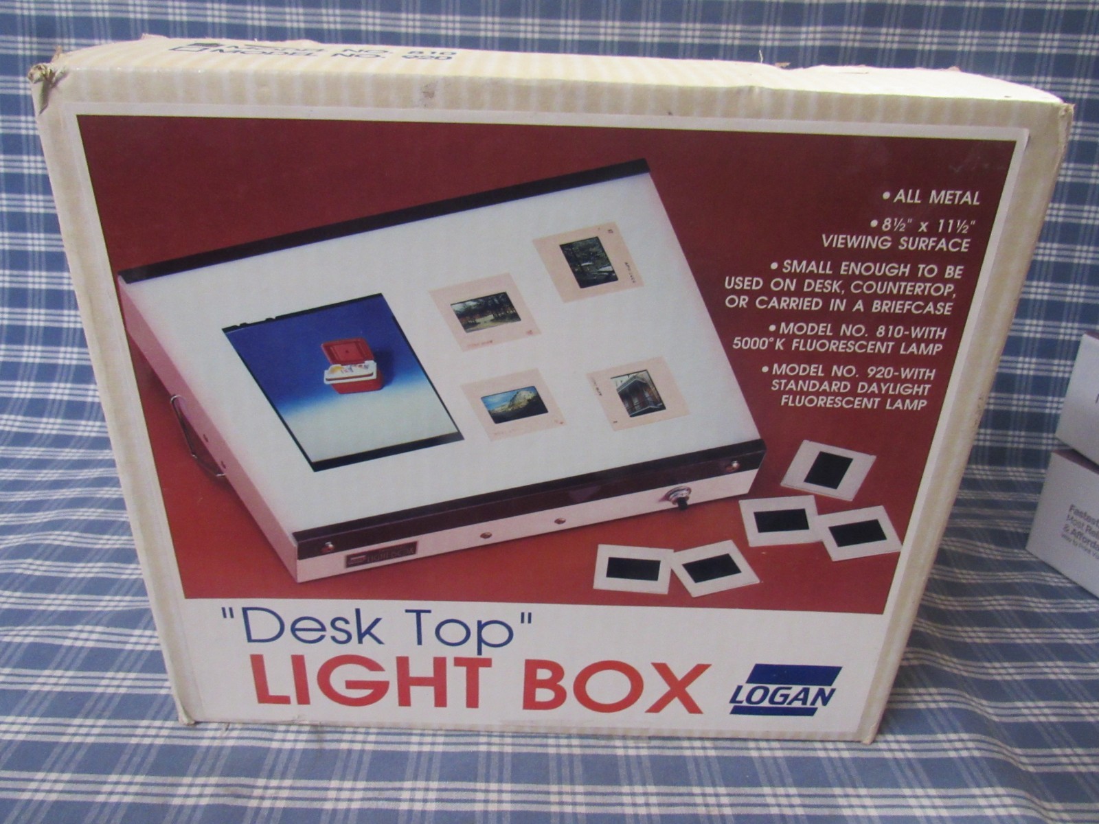 Logan Desk Top Lightbox. 8 1/2 x 11 1/2 (New Old Stock) FAST FREE SHIPPING.