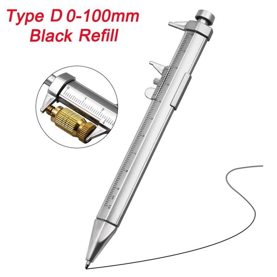 2 in 1 Vernier Caliper & Ballpoint Pen - Precision Tool for Engineers & Students