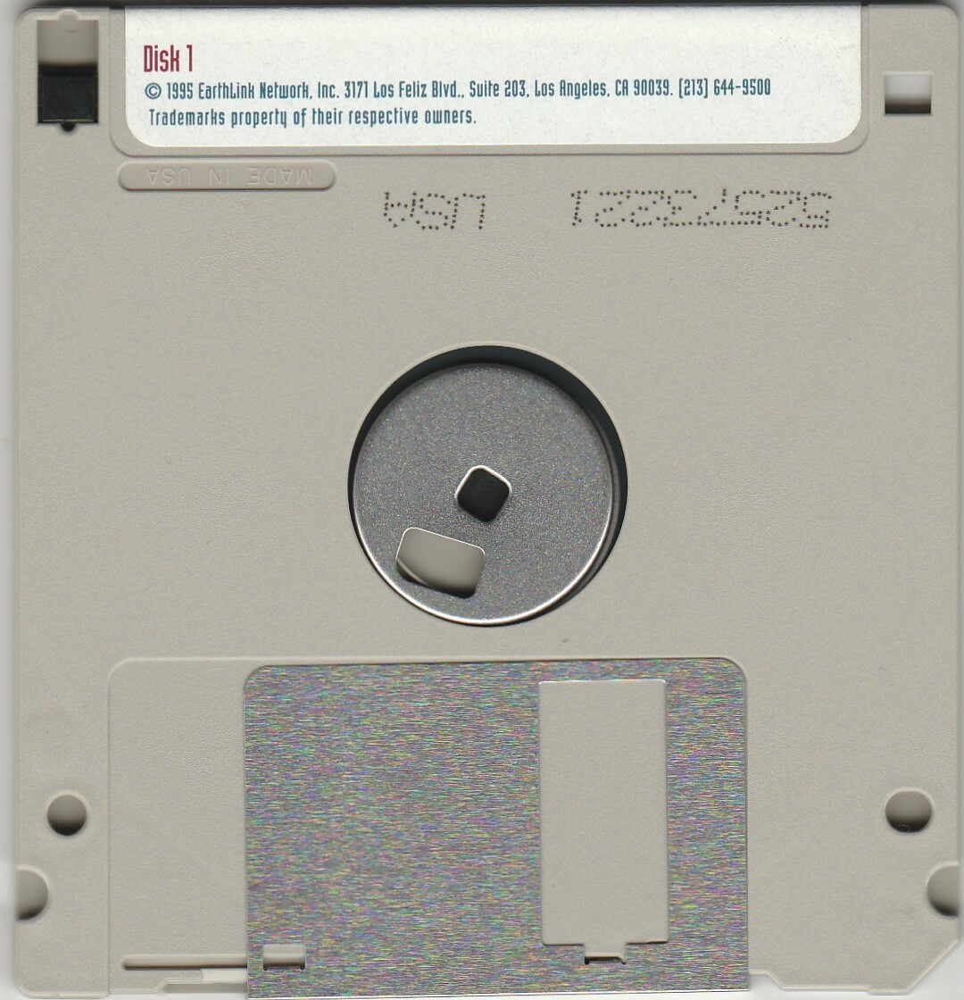 Total Internet Access Ver. 1.3 for Windows by EarthLink ~ 3.5" disk 1995