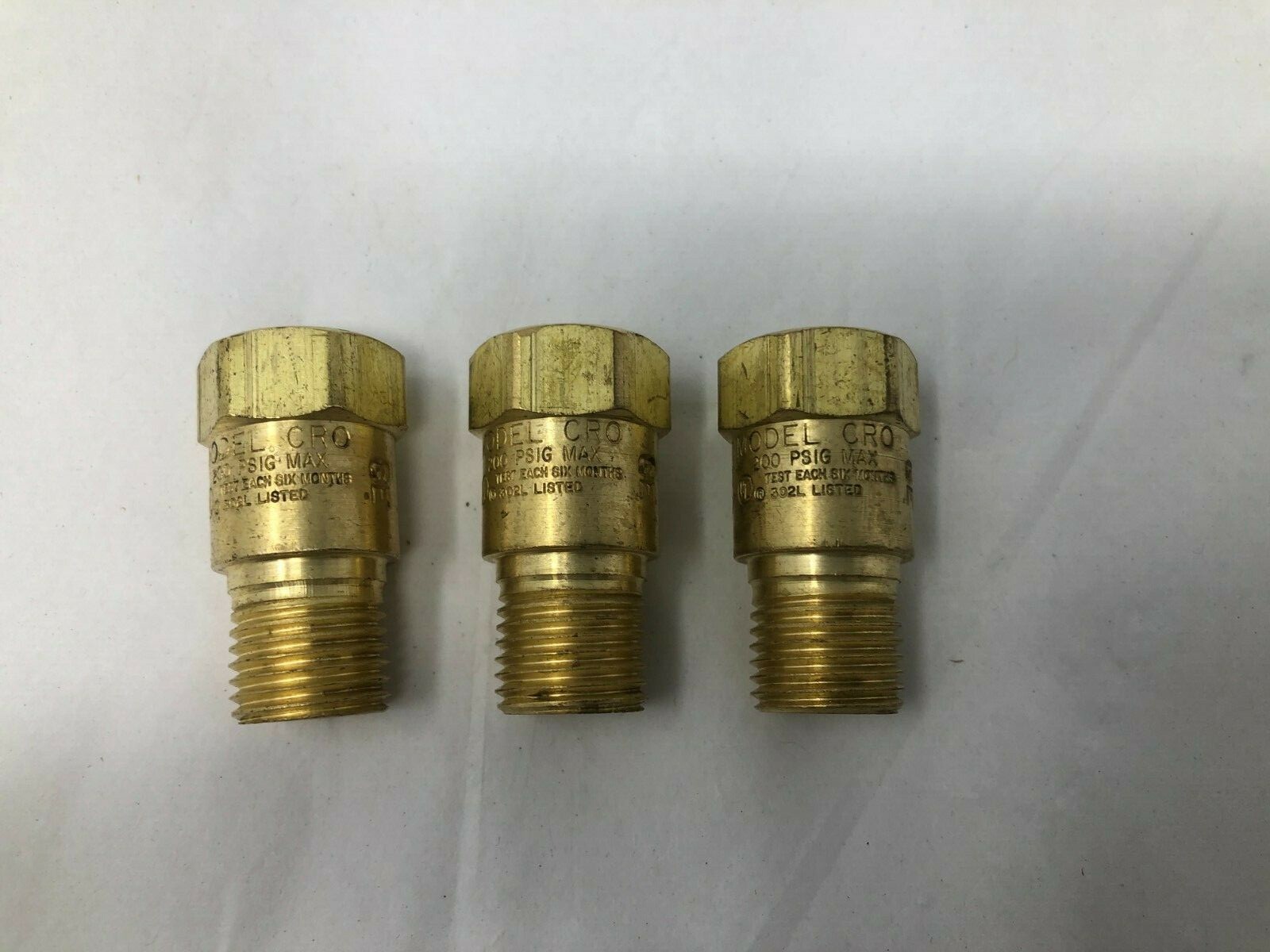 Victor 0690-0034 CRO Reverse Flow Check Valve For Regulators PKG of 3