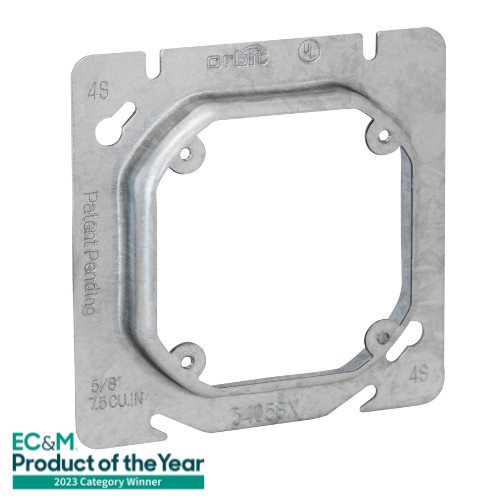 ORBIT 54058X UNIVERSAL 4"&4-11/16" SQ. TO 4" OCT.DEVICE RING, 5/8" RAISED