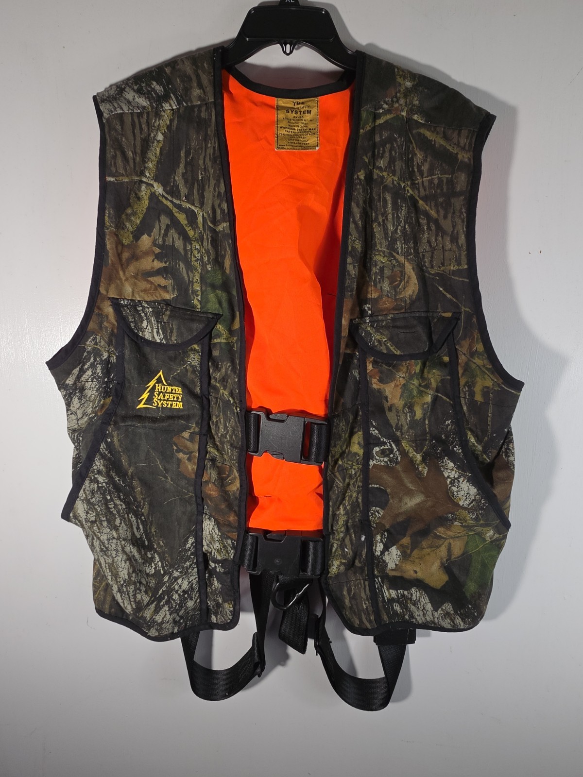 Hunter Safety System Treestand Harness Vest 2XL/3XL Camo Hunting 275lbs  Bow