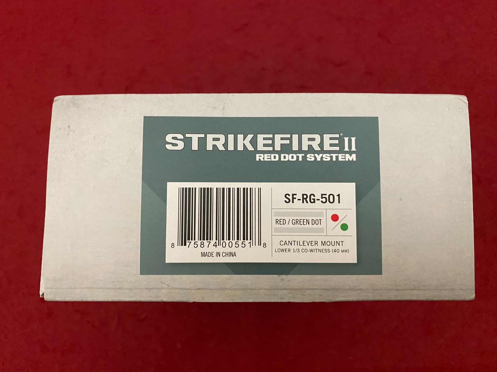 Vortex Optics Strikefire II 4 MOA Red Dot Sight red/green