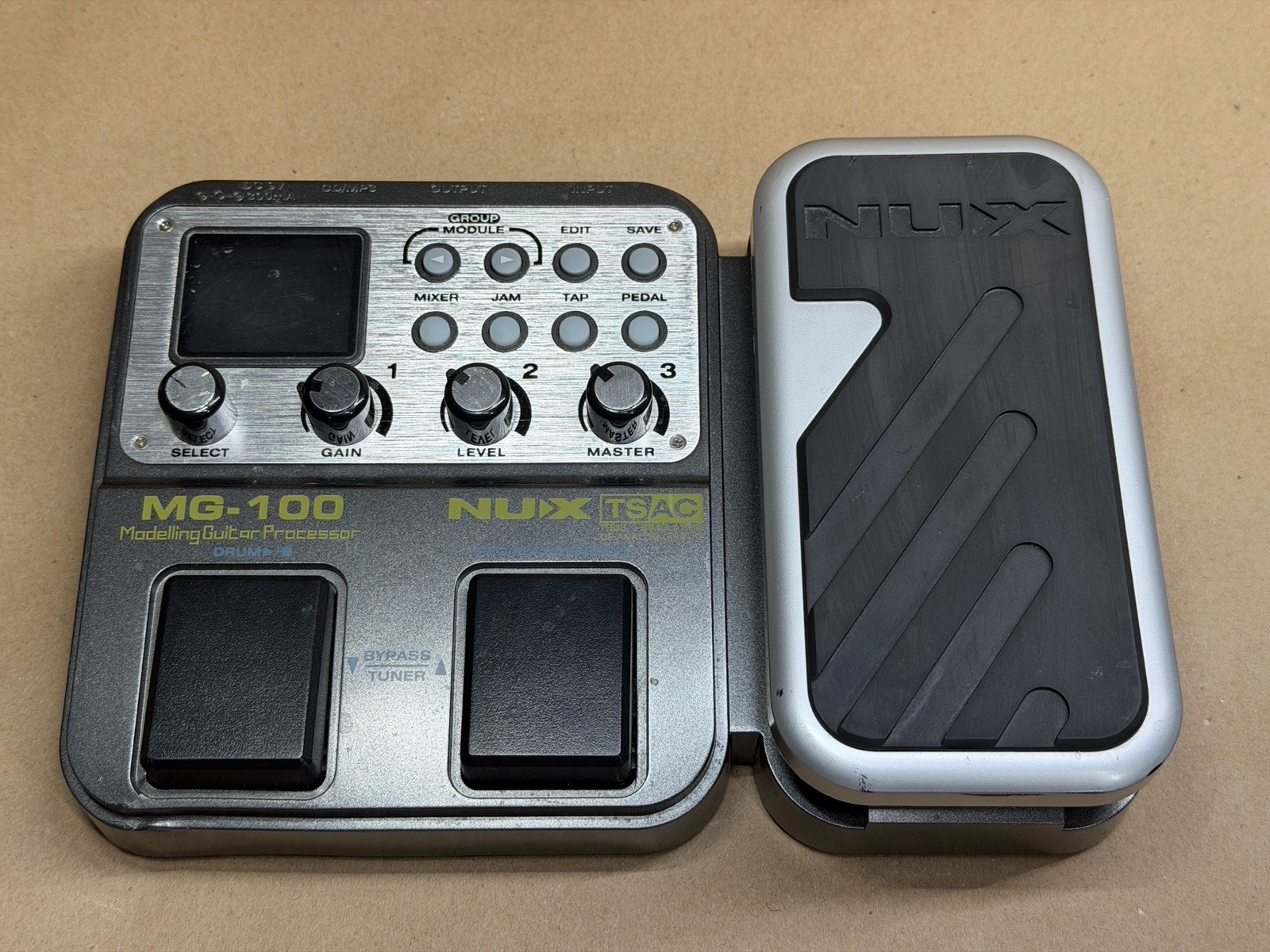 NUX MG-100 Multi-Effects Modeling Guitar Processor Pedal Only | No Power Adapter