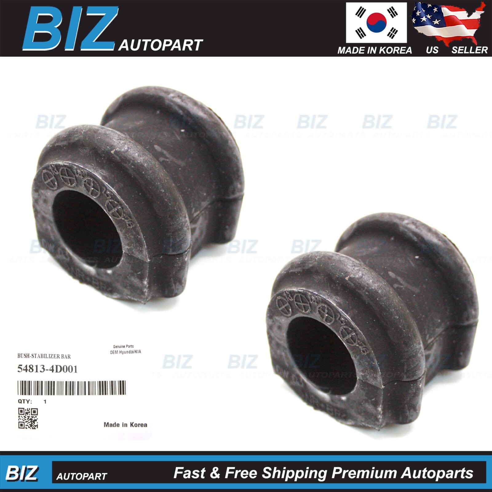 OEM 2x Stabilizer Bar Bushings for 07-08 Entourage 2006-2014 Sedona 54813-4D001