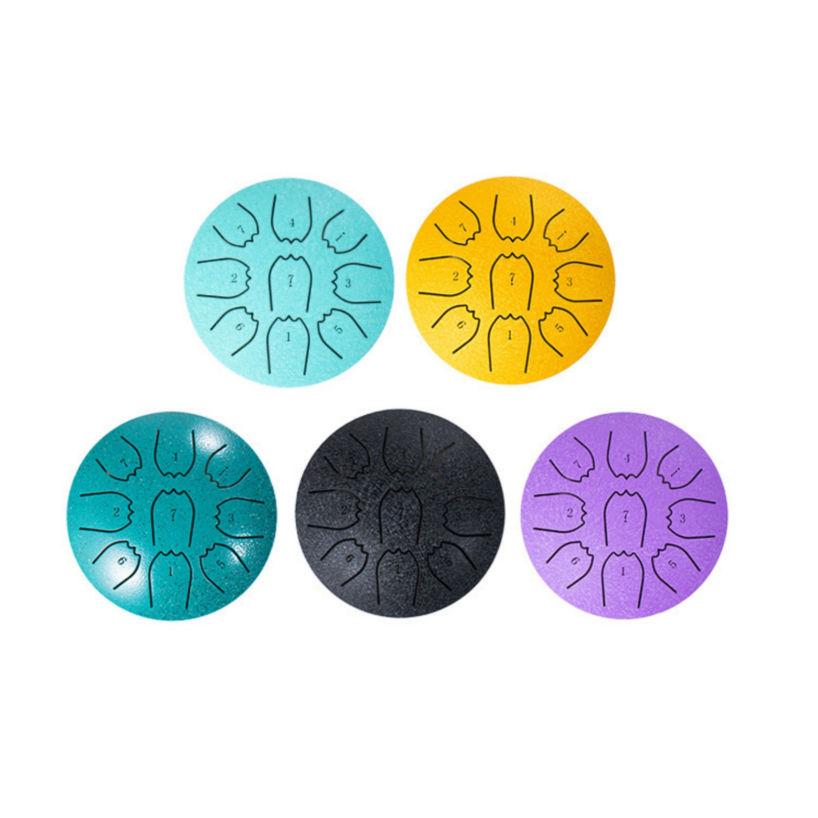 4 Inch Steel Tongue Drum 9 Tone C Key Handpan Percussion Drum