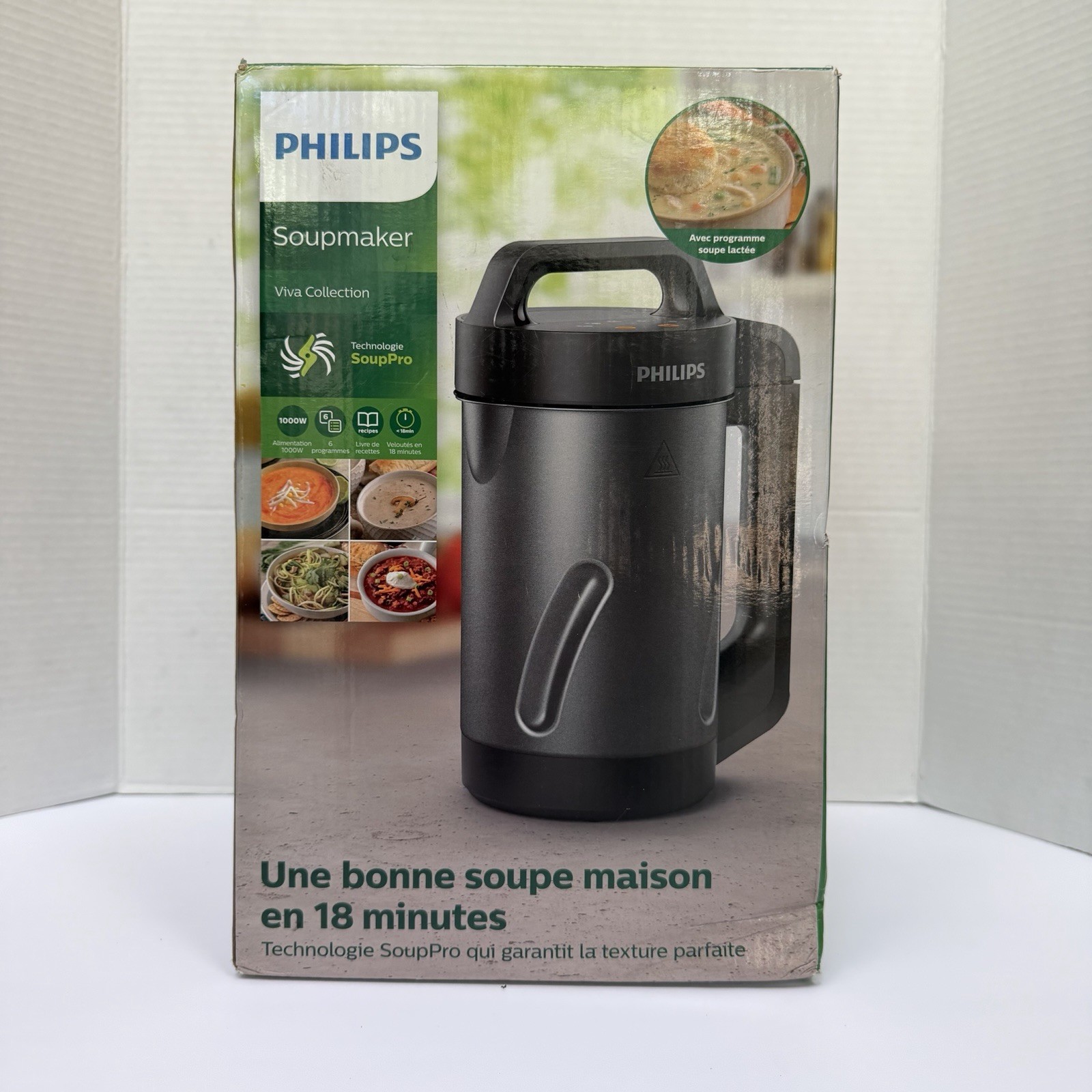 NEW Philips Viva Collection HR2204 FreshSoup Maker 1.2 L - 100w Black SOUP NEW