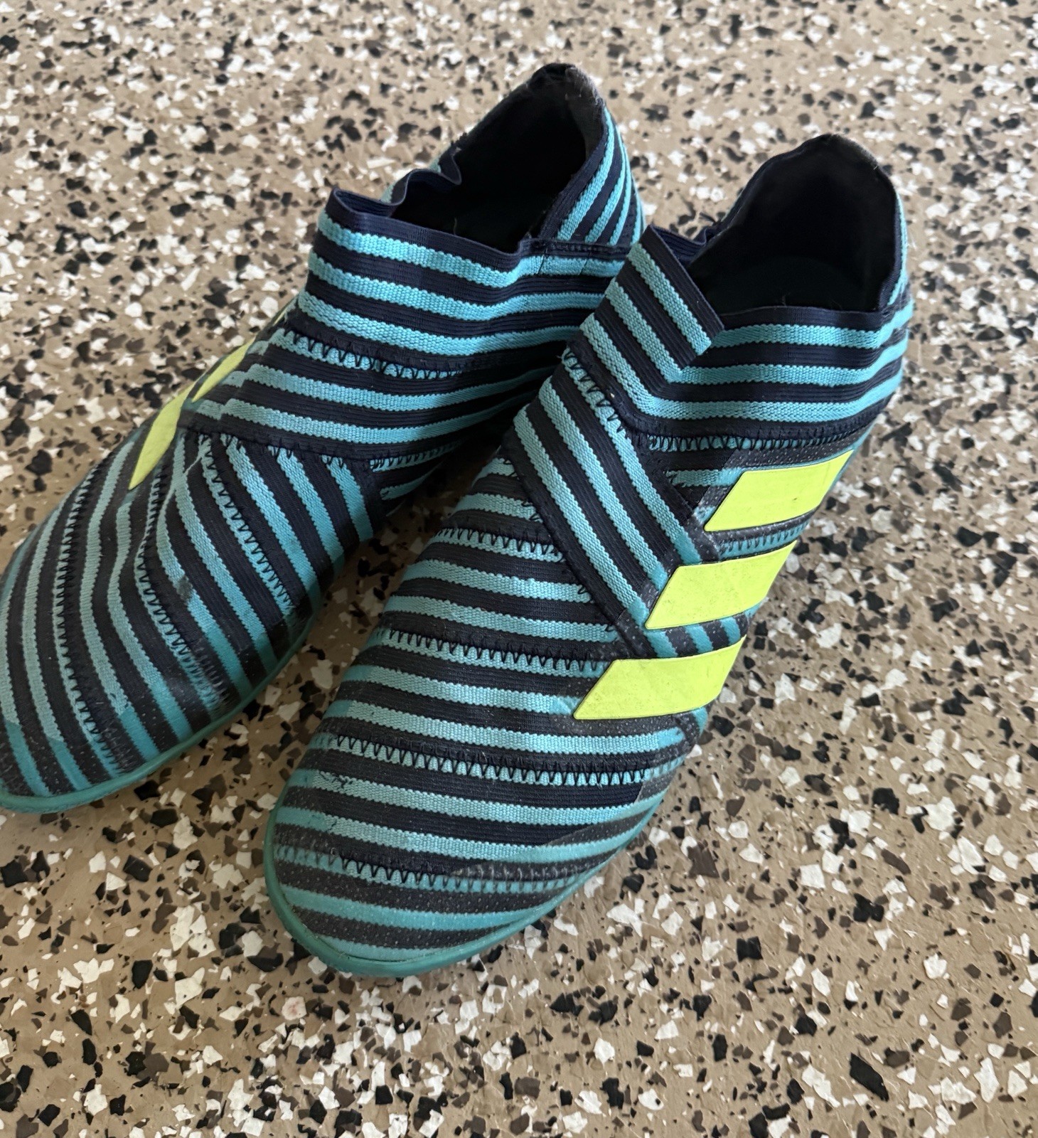 adidas Nemeziz Messi Men’s Soccer Cleats size 7 Blue Yellow Spg753001