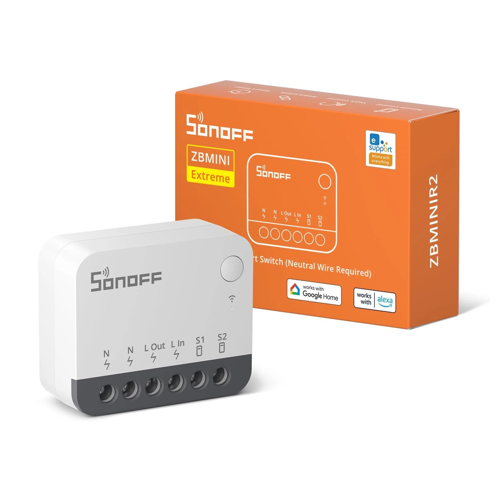SONOFF ZBMINIR2 Extreme Zigbee 3.0 Smart Switch 2 Way Timer Requird Neutral Wire
